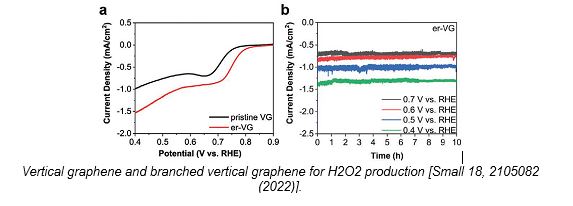Vertical graphene and branched VG