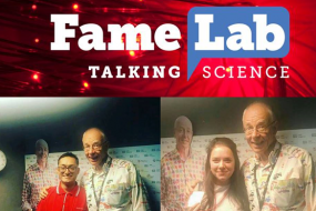 Daiyan and Emma as interviewed by Dr Karl Kruszelnicki, the ABC-science broadcaster