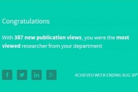 Most dowloaded in research gate