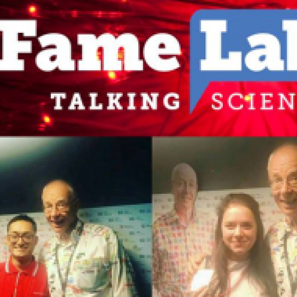 Daiyan and Emma as interviewed by Dr Karl Kruszelnicki, the ABC-science broadcaster