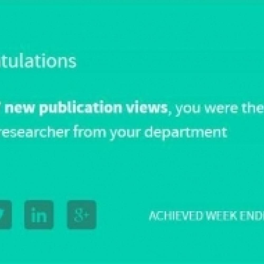 Most dowloaded in research gate